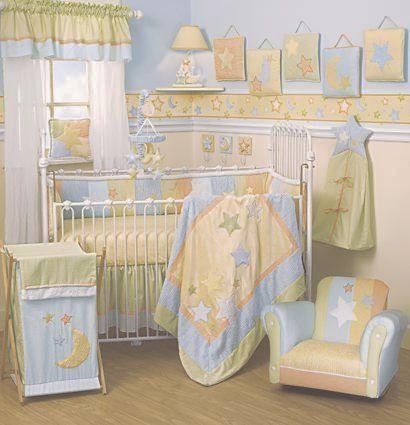 NEW Lambs Ivy LITTLE DIPPER 4 Piece Baby Nursery Crib Bedding Set Velvet Chenille Fabric NIP