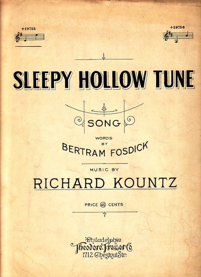 Sleepy Hollow Tune, 1924 Vintage Sheet Music - 116