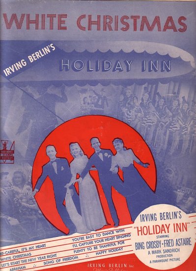 White Christmas from Paramount Picture Holiday Inn, 1942 Vintage Sheet Music - 123