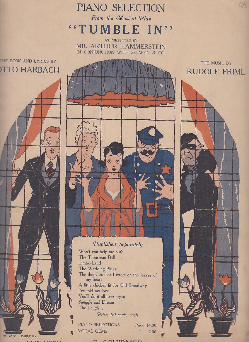 Piano Composition from the Musical Play Tumble In, 1919 Vintage Sheet Music - 0158