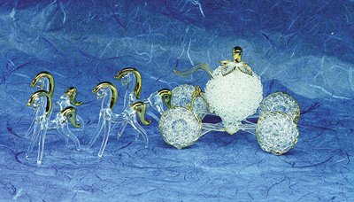Glass Carriage With Horses