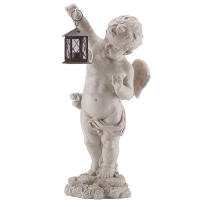 Cherub garden lantern