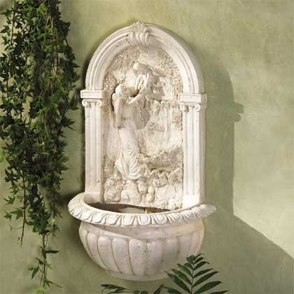Angel with Child Wall Fountain