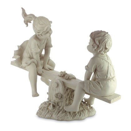 Boy & Girl On See-saw
