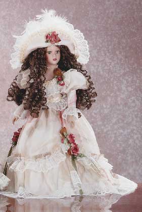 18" Porcelain Victorian Doll - Rebecca