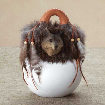 Ceramic Vase with Bear Head