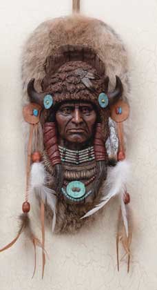 Buffalo Headdress Wall Plaque