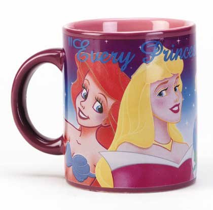Disney Princess Ceramic Decal Mug