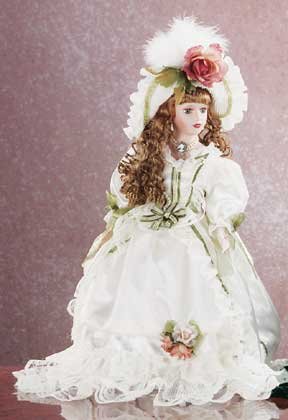 18" Porcelain Victorian Doll - Gwyneth