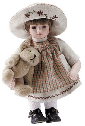 11" Porcelain Girl Doll - Hannah