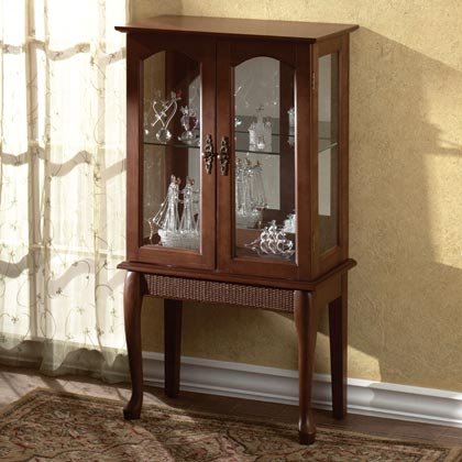 Wood Curio Cabinet