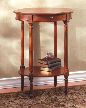 Wood Oval Occasional Table
