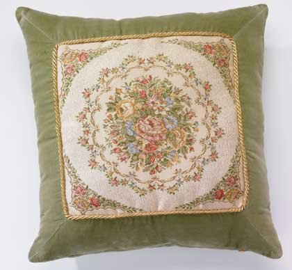 Green Floral Cushion