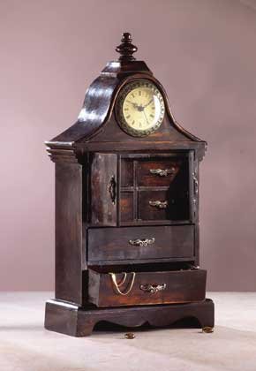 Antique-Look Clock Cabinet