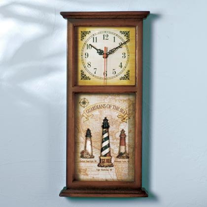 Lighthouse Shadowbox Clock