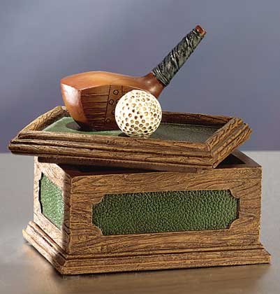 Golf Club and Ball Desk Box