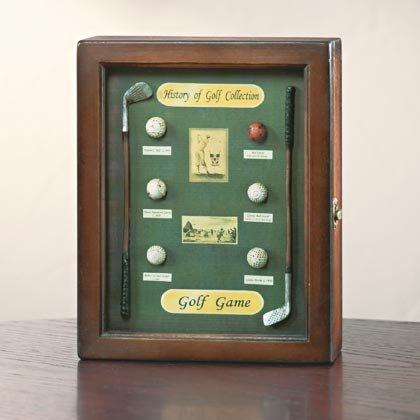 GOLF WOOD SHADOWBOX BOX