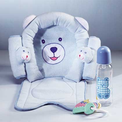 Blue Baby Gift Set with Headrest