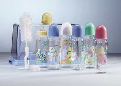 Blue Baby Bottle Gift Set