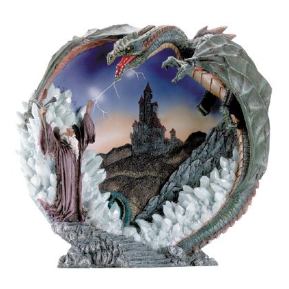Merlin And Dragon 3-D Plate