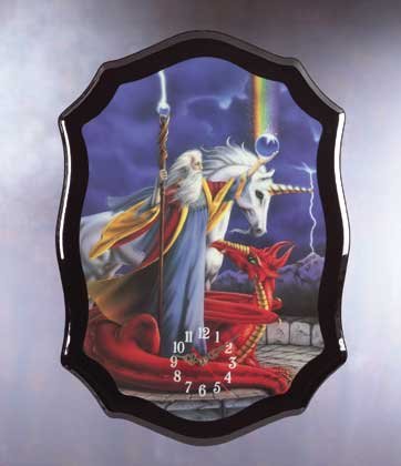 Wizard, Dragon, Unicorn Clock