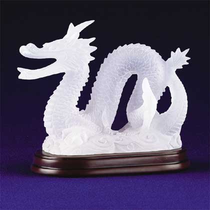 Frosted Dragon with Multicolor Light