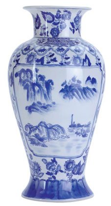 Oriental Vase - Blue & White
