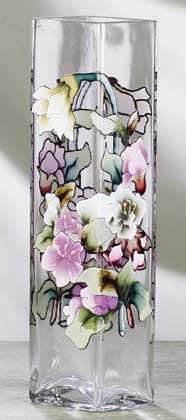 Victorian Flowers Bud Vase