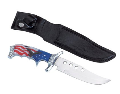 American Flag & Eagle Stainless Knife
