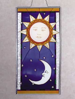 Art Glass Celestial Suncatcher