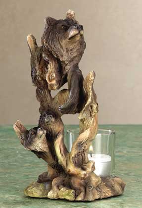 Wolf Spirit Candle Holder