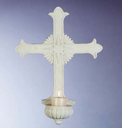 Wall Cross Votive Holder