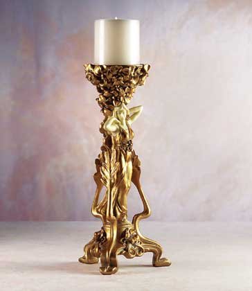 Art Nouveau-Style Candle Holder