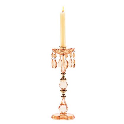 Amber Acrylic Drops Candle Holder
