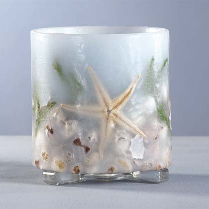 Seashell Hurricane Lantern