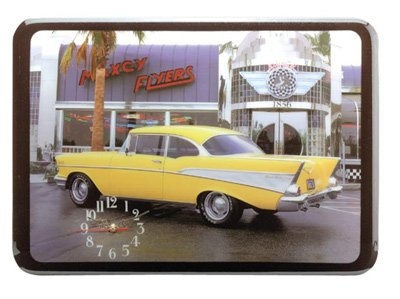 Classic Car And Diner Clock