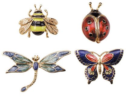 Enamel Insects Pins