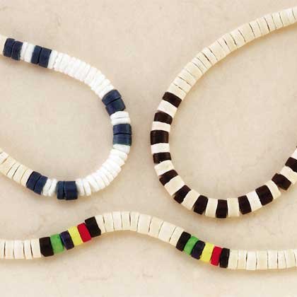 Coconut and Clam Shell Necklaces