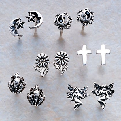 Sterling Silver Stud Earrings