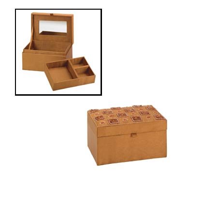 Brown Satin Jewelry Box