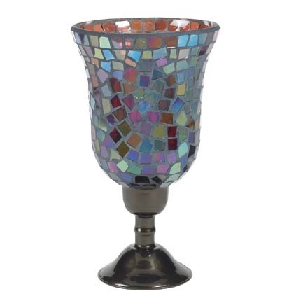Mosaic Hurricane Lamp