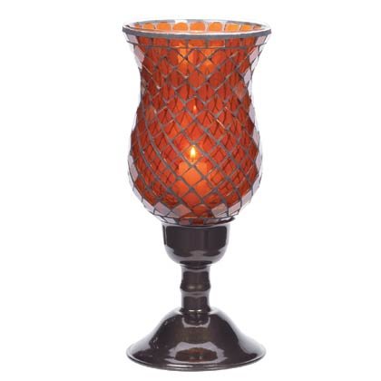 Amber Mosaic Candleholders