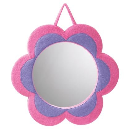 Plush Flower Mirror