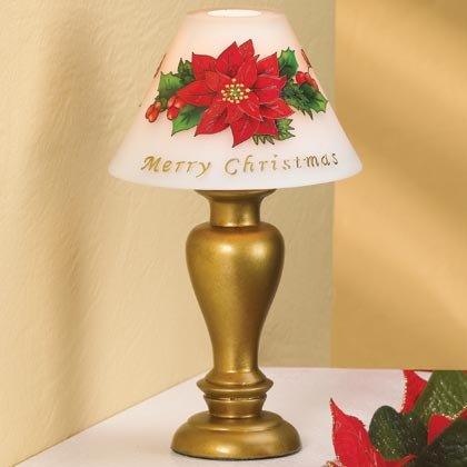 Poinsettia Candle Lamp