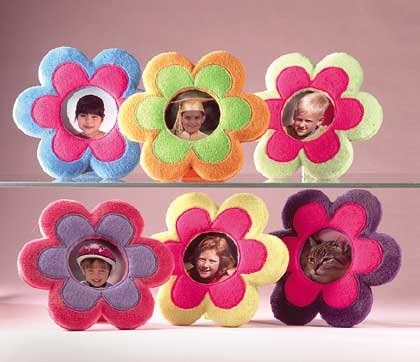 Plush Flower 3x3 Photo Frames