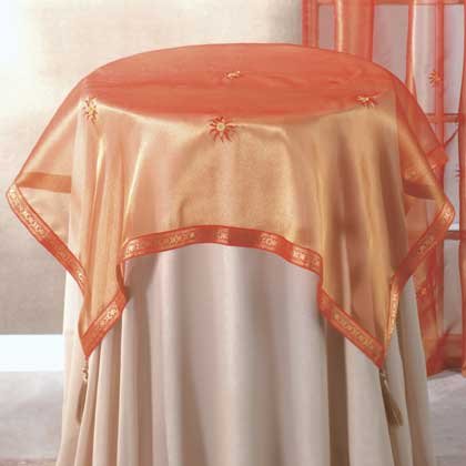 Orange Sun Tablecloth