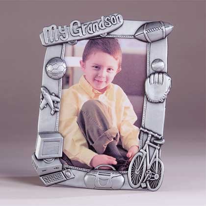 Pewter "My Grandson" 4x6 Frame