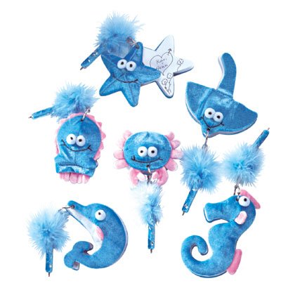 Plush Sea Animal Keychain 12ct