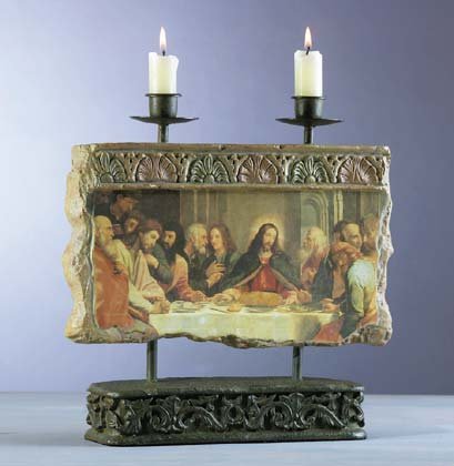 Patchwork Candleholders - Last Supper