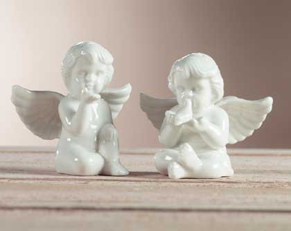 Porcelain Cherubim Salt & Pepper Shakers